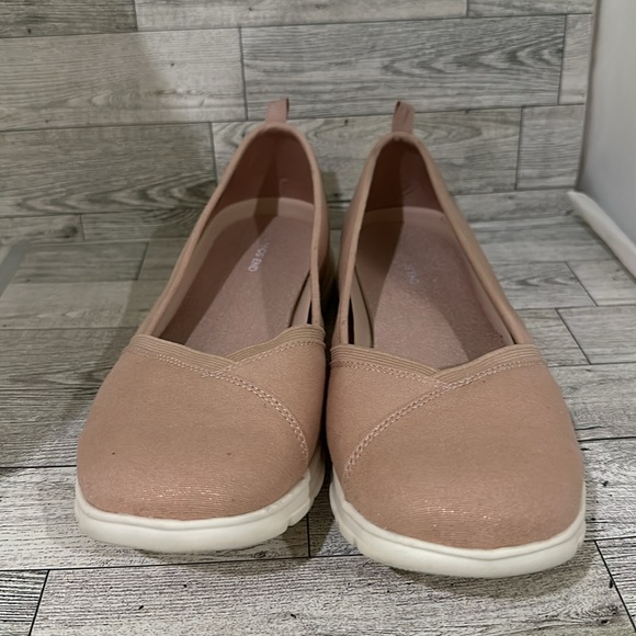 Lands end pink metallic slip on sneaker shoes size 10B - Picture 2 of 7
